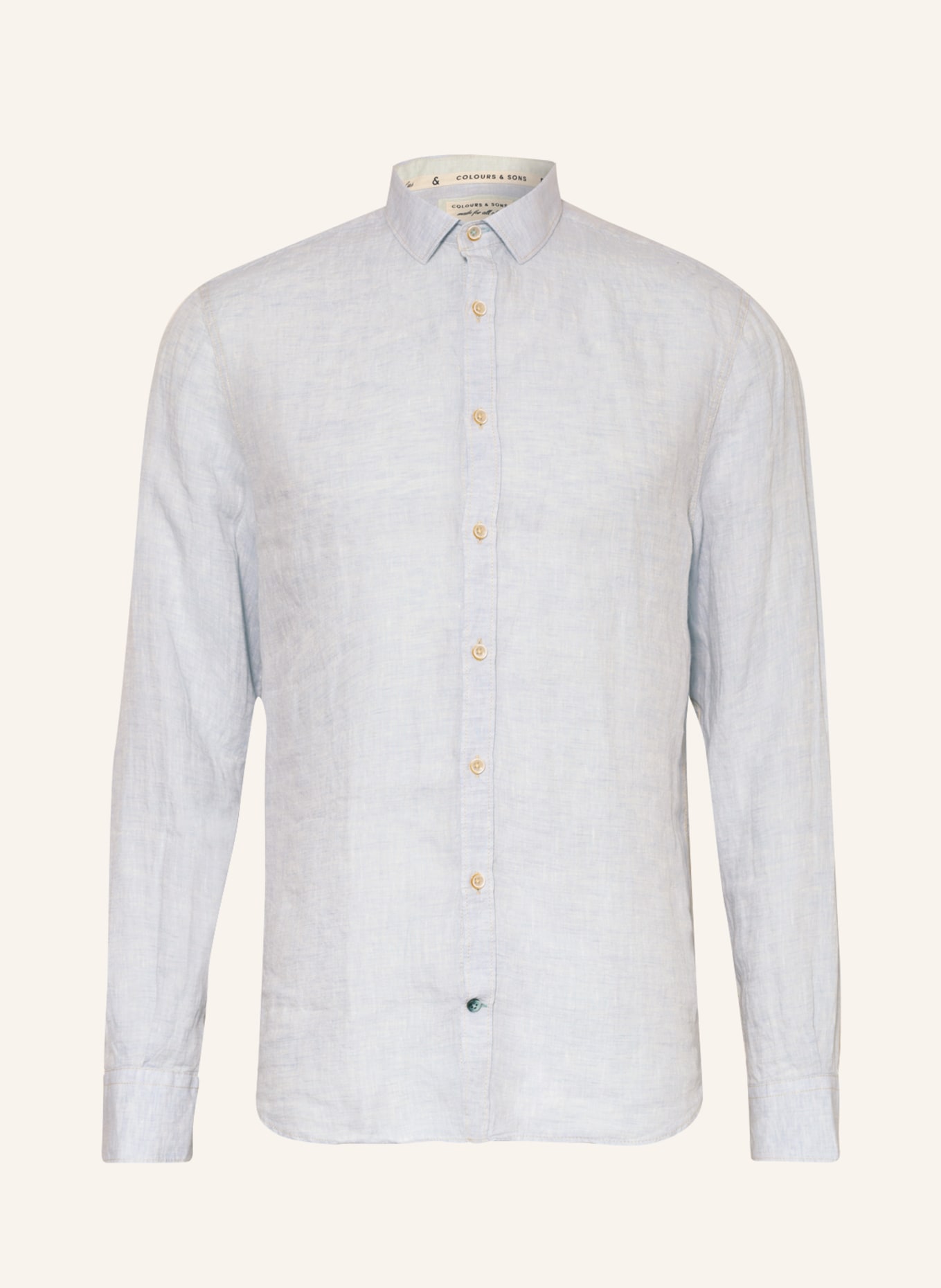 Рубашка COLOURS & SONS Regular Fit, светло-синий рубашка colours