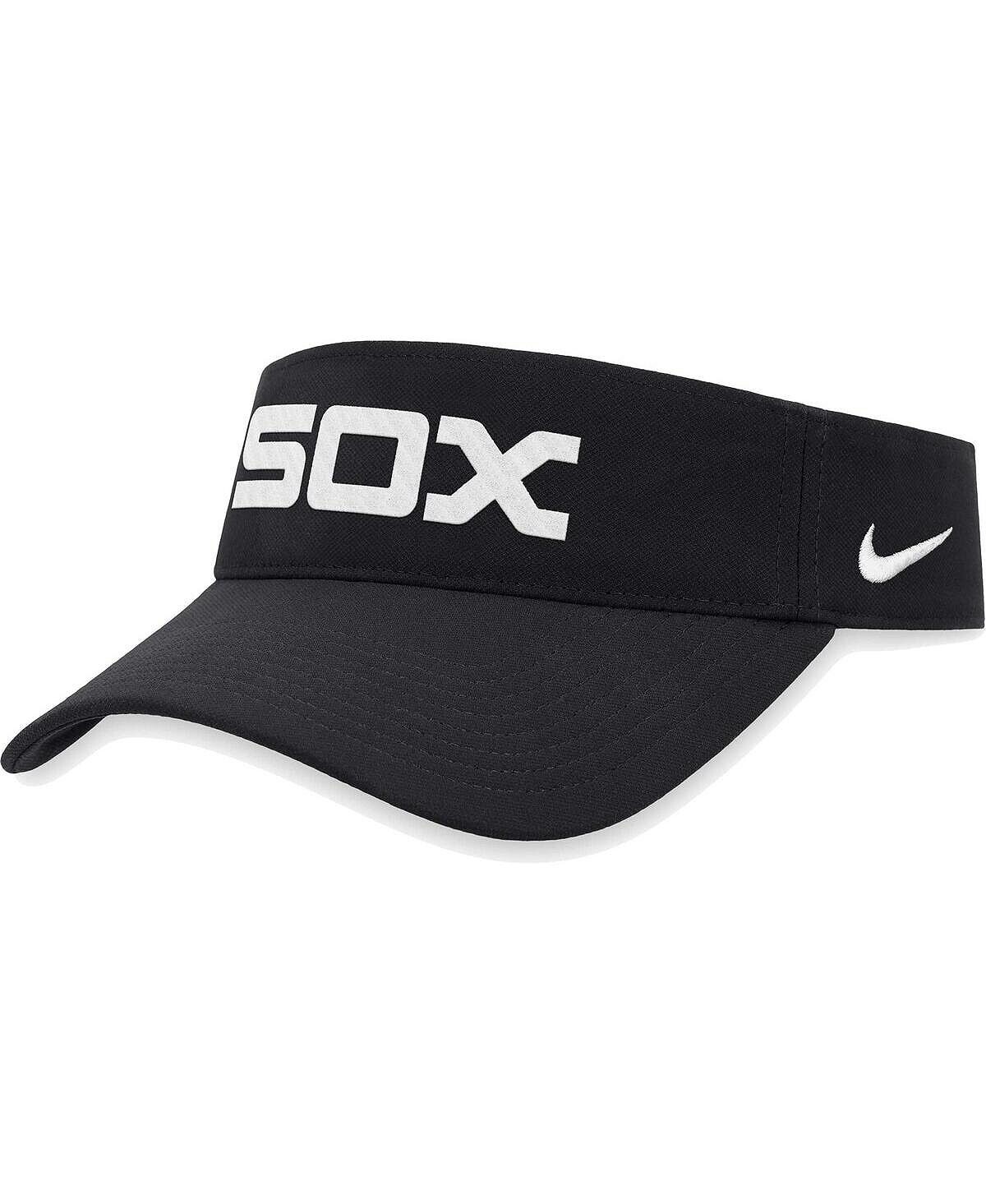 

Мужская черная футболка Chicago White Sox с регулируемым козырьком с надписью Performance Nike