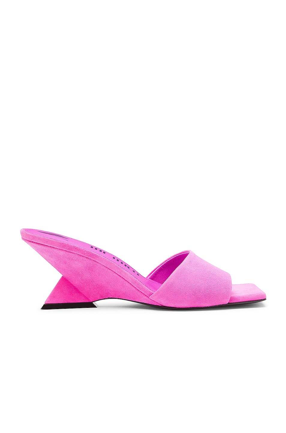 

Мюли The Attico Cheope 60, цвет Fluo Pink