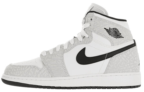 

Air Jordan 1 Retro High Premium GS, 'Белый Черный'