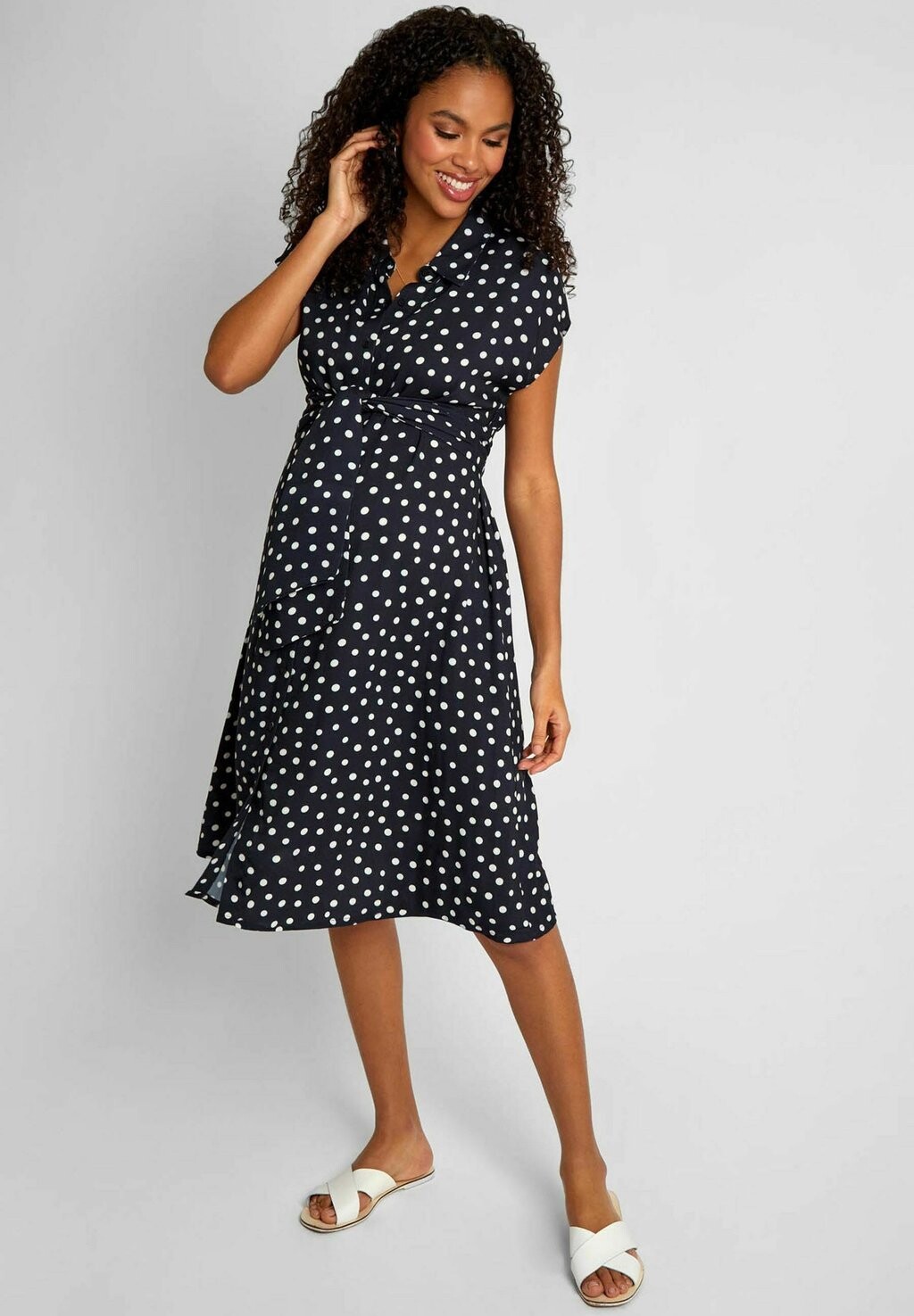 

Летнее платье SPOT REGULAR FIT JoJo Maman Bébé, синий