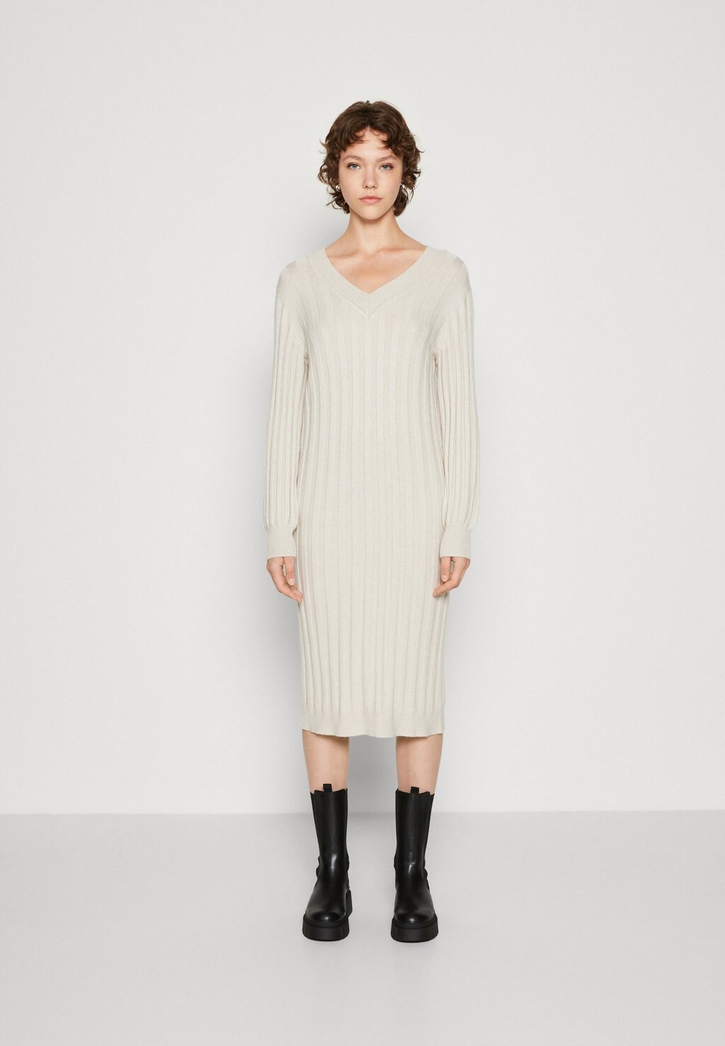 

Платье Object OBJALICE L/S NOOS, серебристо-серый/меланж