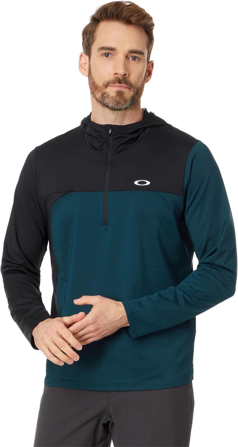 

Пуловер с капюшоном Gravity Range Oakley, цвет Oil Blue/Black Heather