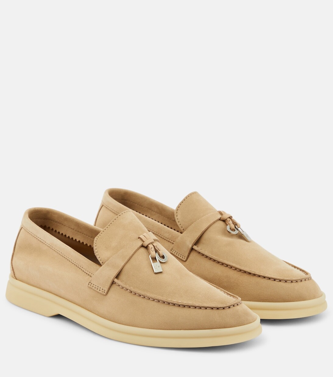 

Замшевые лоферы Summer Charms Walk Loro Piana, бежевый