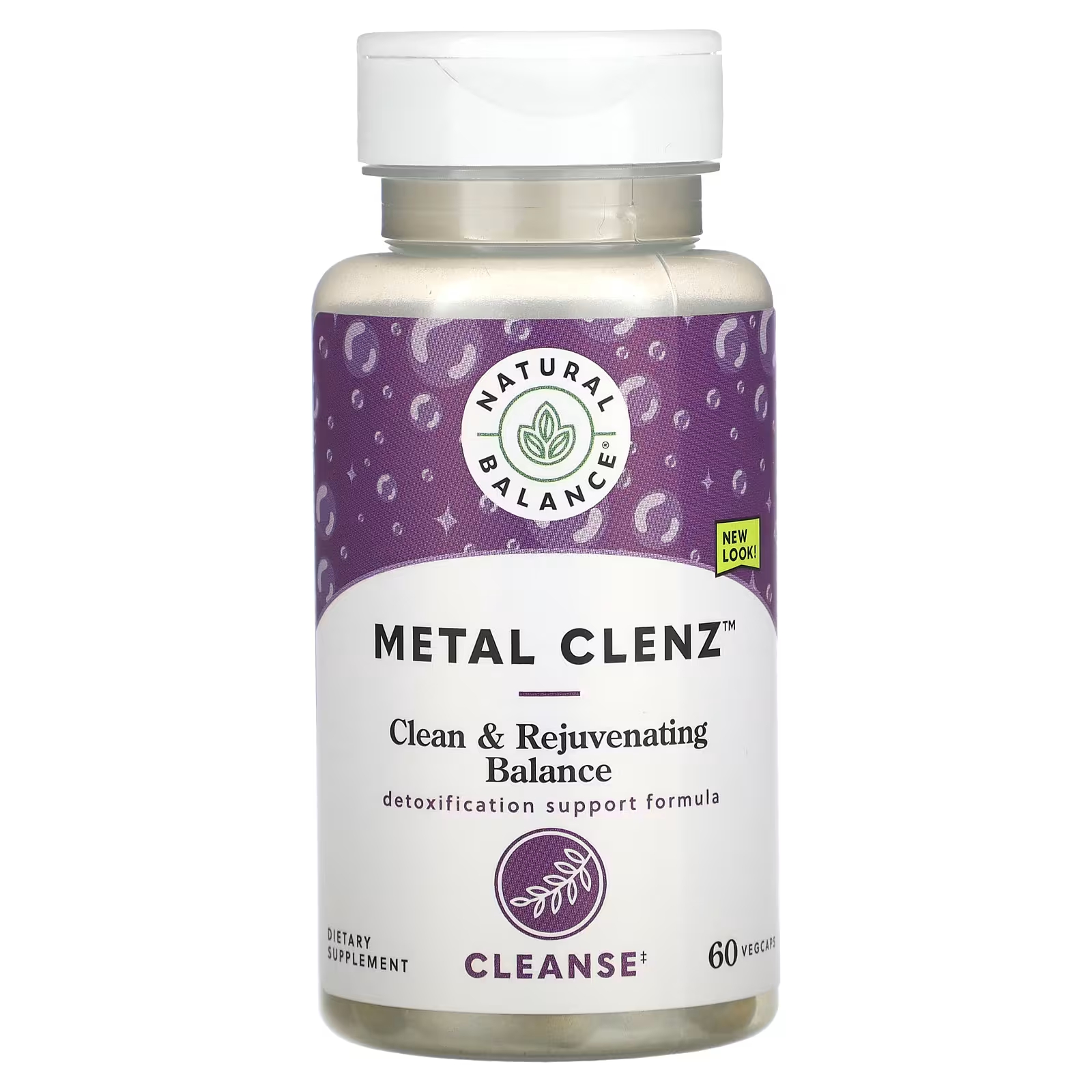 Пищевая добавка Natural Balance Metal Clenz, 60 растительных капсул natural balance ultra clenz тостой кишки 120 вег капсул