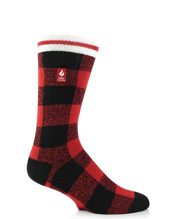 

Мужские носки в клетку Lite Roy Buffalo Crew Heat Holders, цвет Red, Black