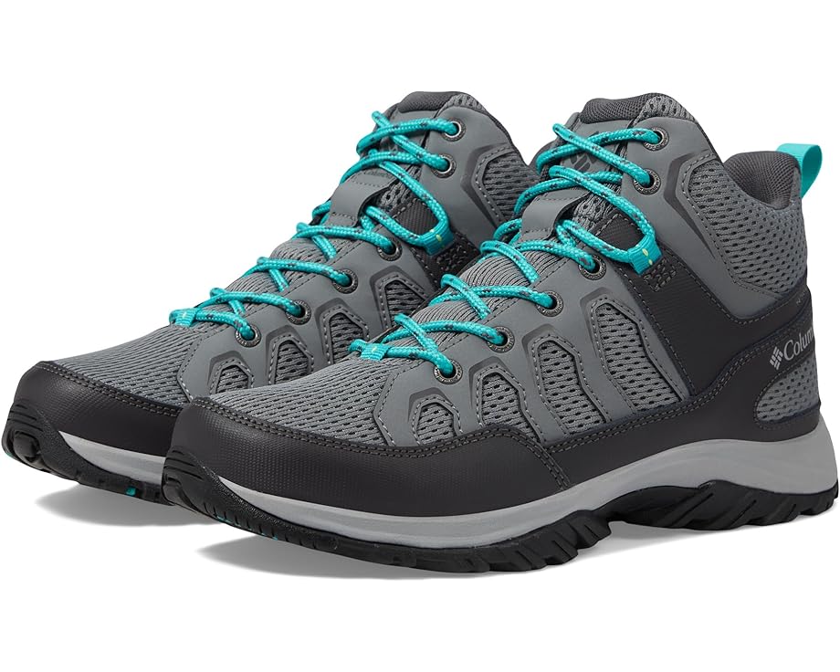 цена Походные ботинки Columbia Granite Trail Mid Waterproof, цвет Ti Grey Steel/Bright Aqua