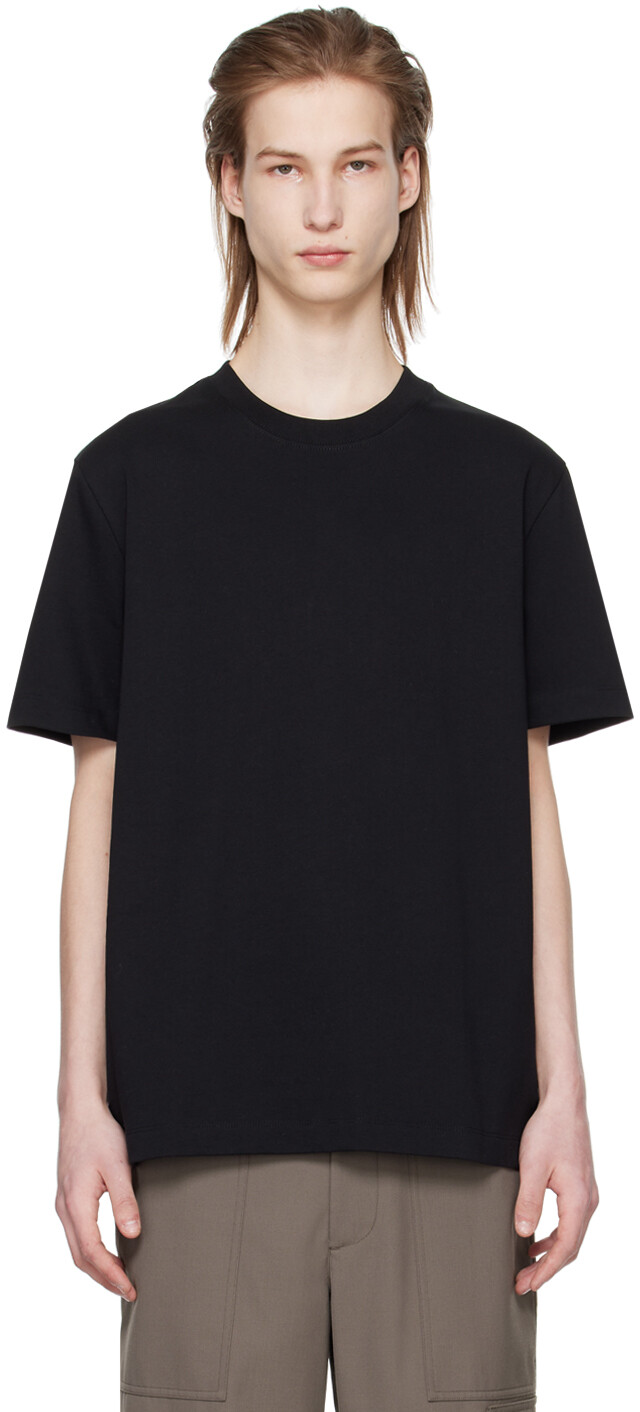

Черная футболка с принтом Helmut Lang