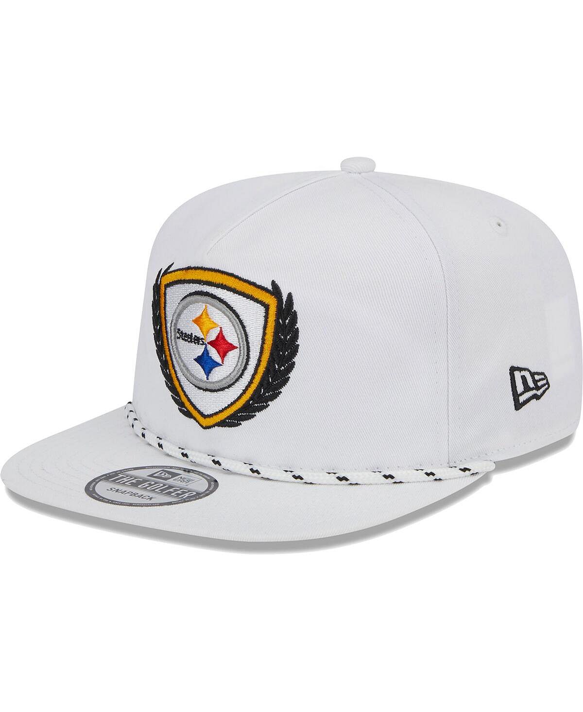 

Мужская белая футболка Pittsburgh Steelers Golfer 9FIFTY Snapback Hat New Era, Белый