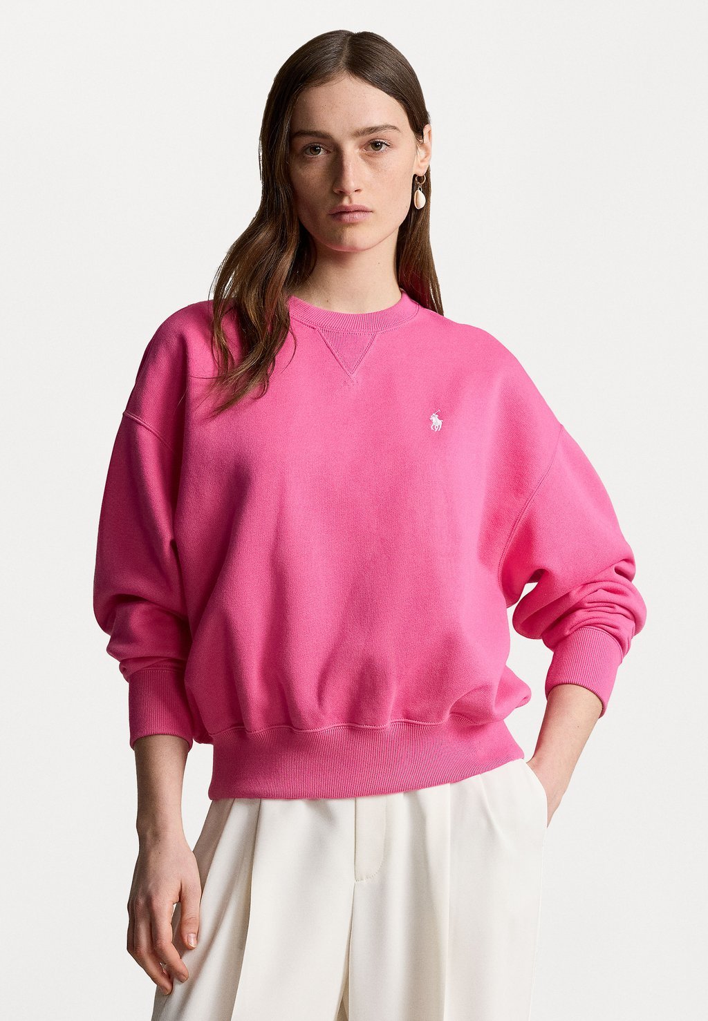 

Толстовка Bubble Long Sleeve Polo Ralph Lauren, цвет desert pink