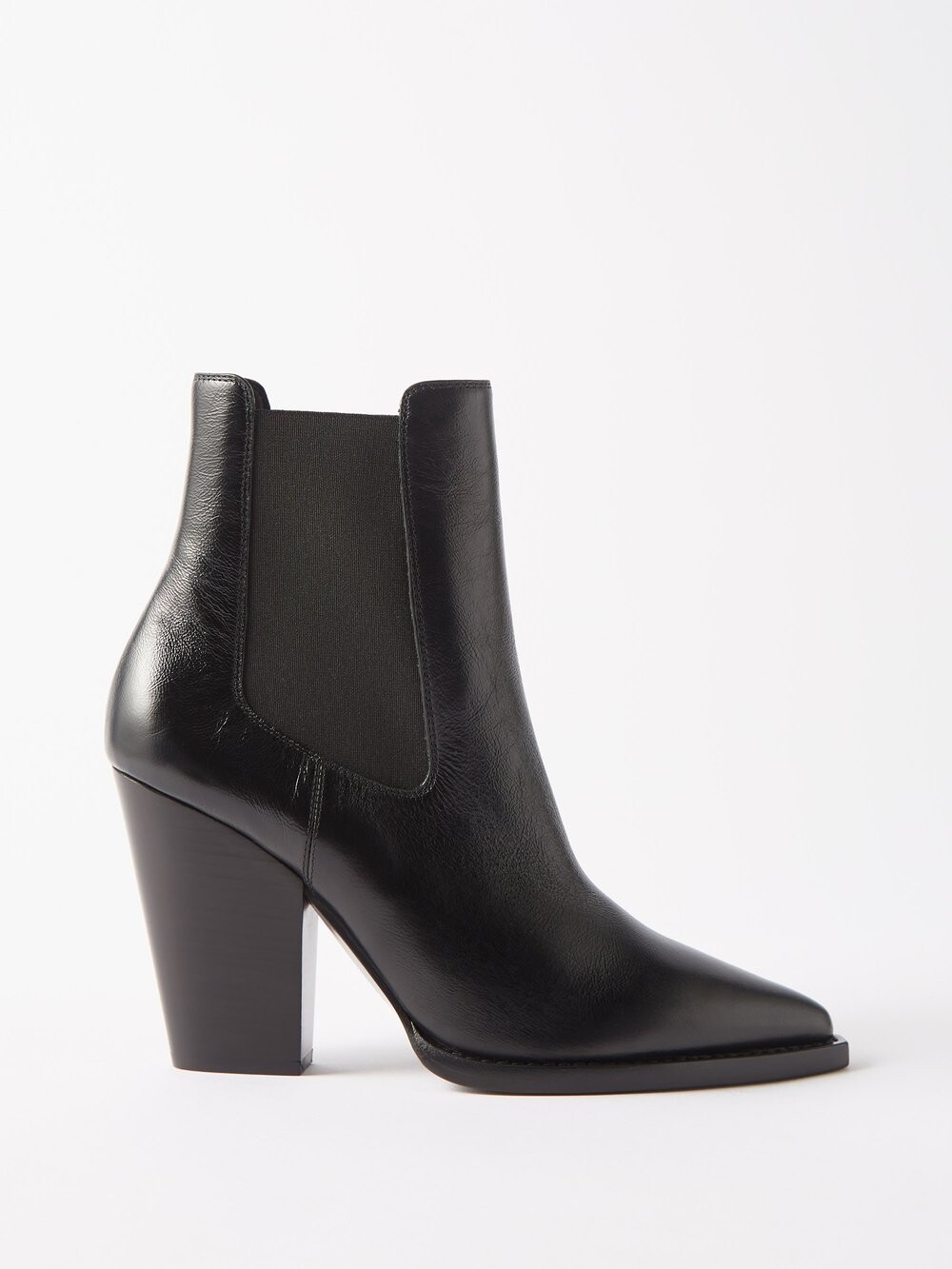 

Кожаные ботильоны theo 95 Saint Laurent, черный