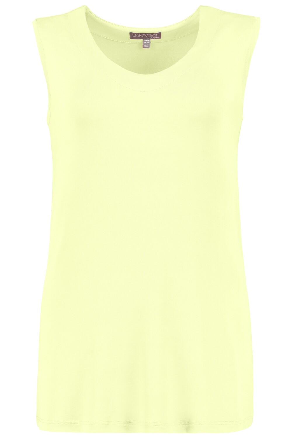 

Футболка Ulla Popken Strick Top, цвет zitronengelb