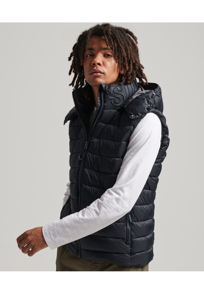 

Жилет Superdry КАПЮШОН CLASSIC PADDED, темно-синий