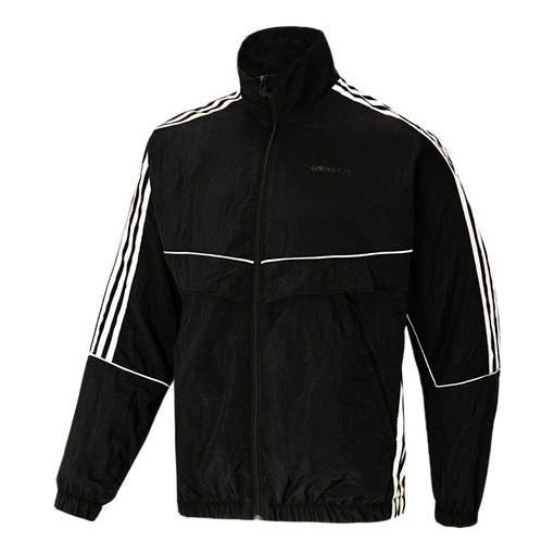 Куртка adidas neo M Brlv Jk Stripe Sports Jacket Black, черный