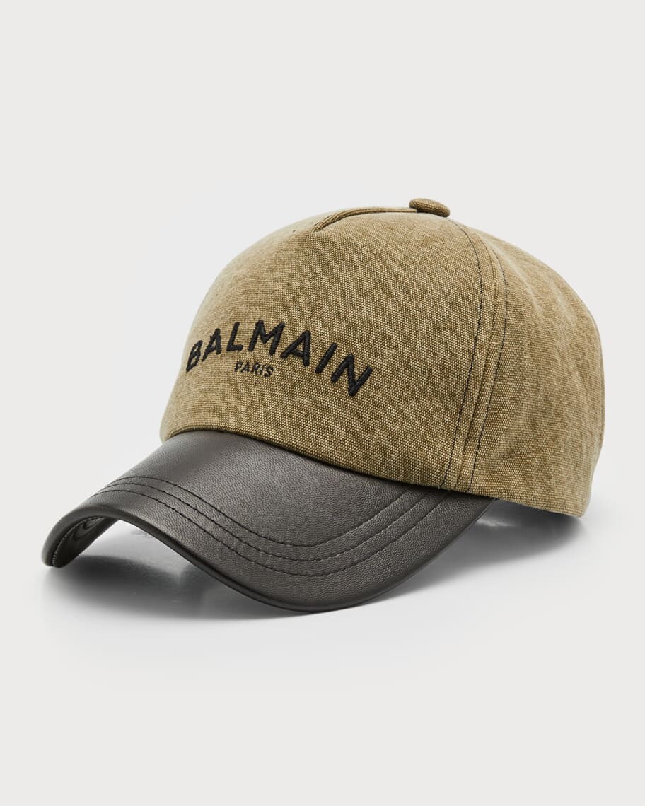 

Мужская холщовая бейсболка с логотипом Balmain