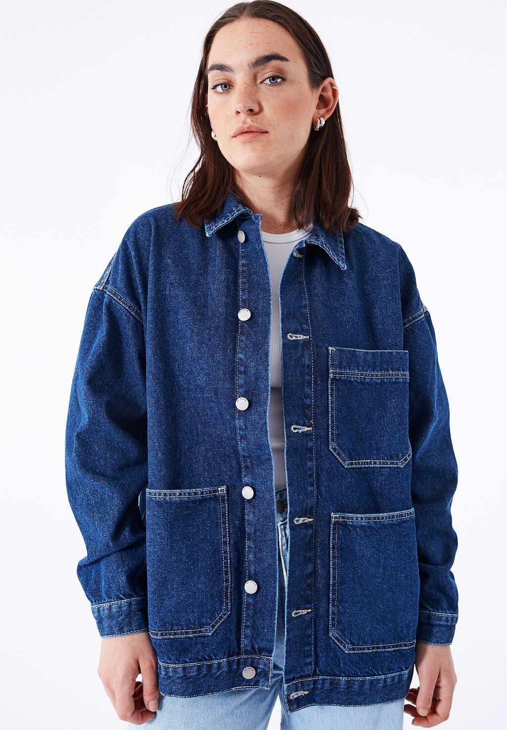 

Джинсовая куртка Dr.Denim INA WORKER, цвет pebble dark retro