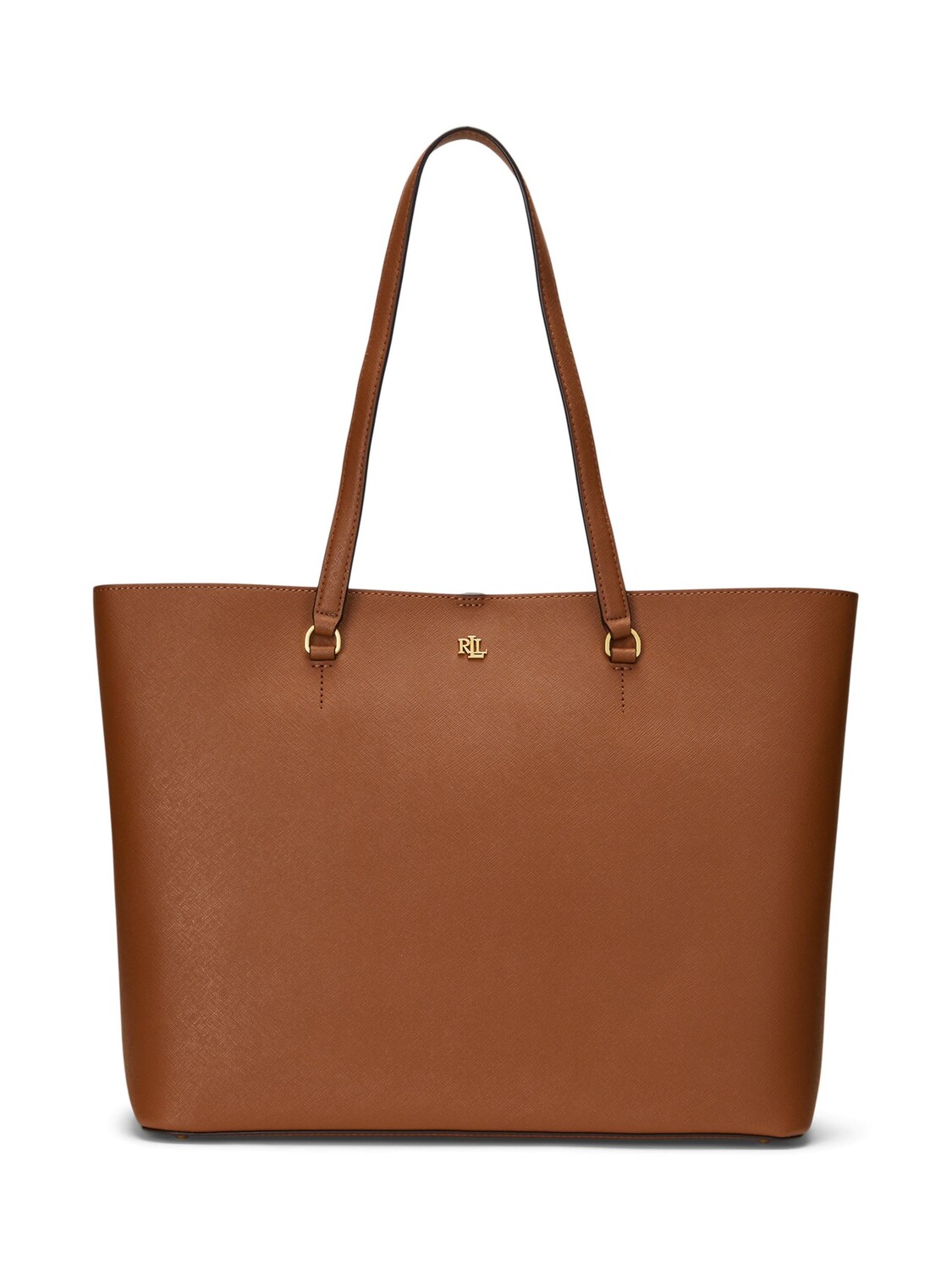 

Lauren Ralph Lauren Karly Большая кожаная большая сумка-тоут, Lauren Tan