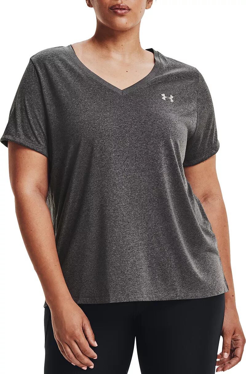 Женская футболка с v-образным вырезом Under Armour Tech футболка ua tech с v образным вырезом under armour серый