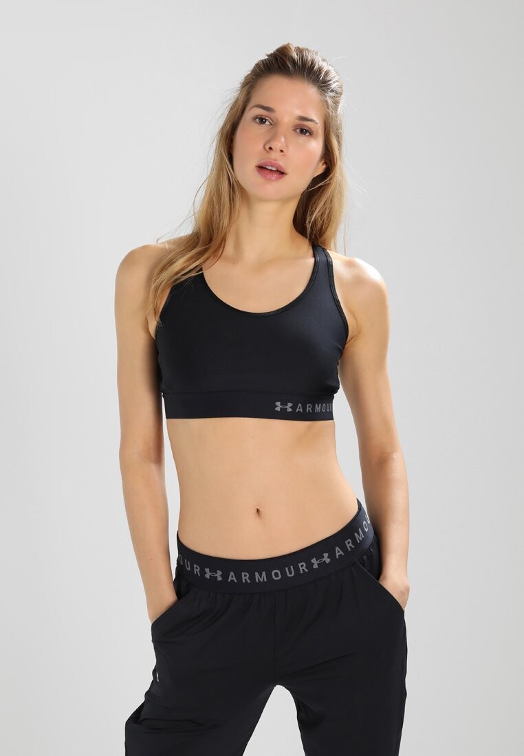 

Спортивный бюстгальтер со средней поддержкой Under Armour, черный