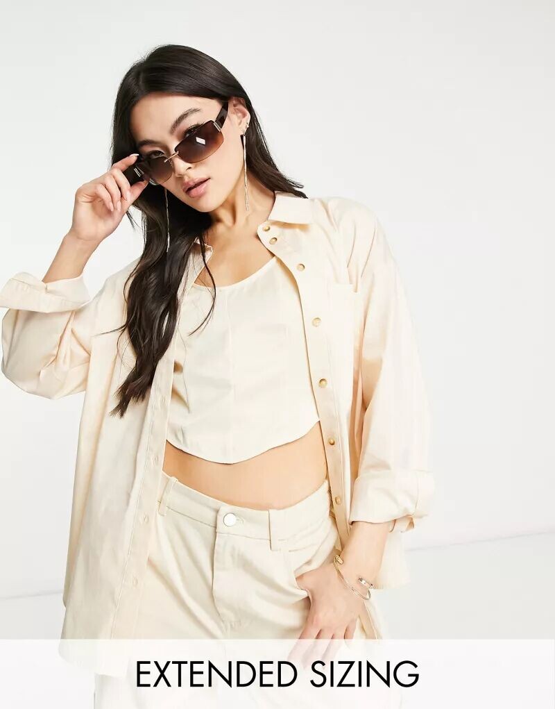 

Рубашка оверсайз с камнем Vero Moda X Joann Van Den Herik