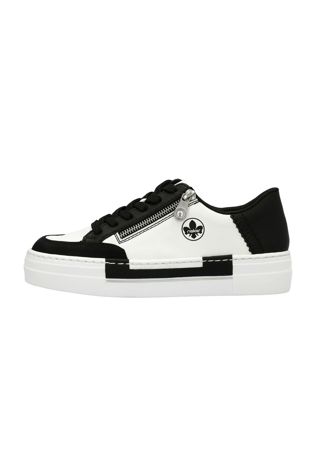 

Низкие кеды Rieker, цвет offwhite black