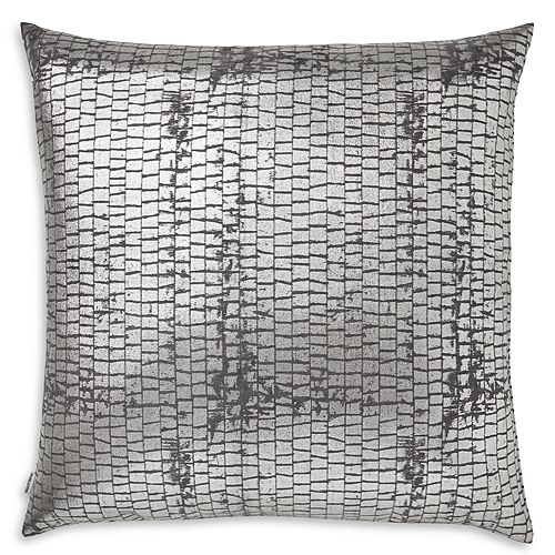 цена Декоративная подушка Terra антрацит, 22 x 22 дюйма Mode Living, цвет Gray Metallic