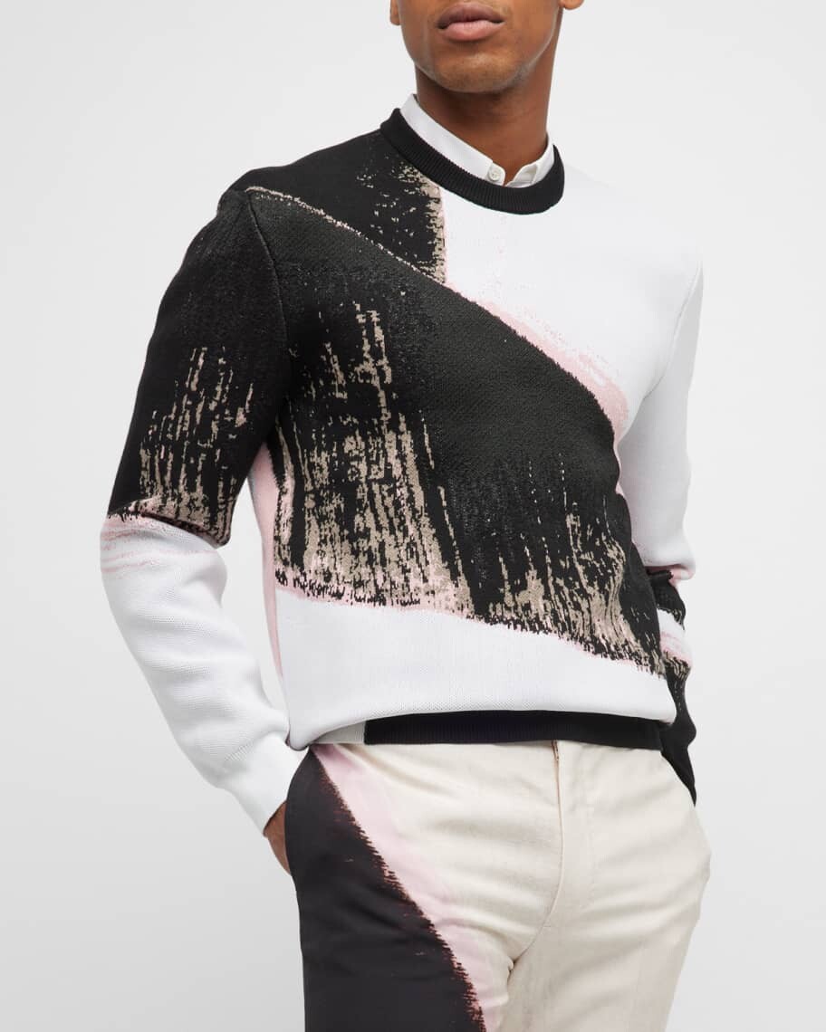 

Мужской свитер с краской Alexander McQueen