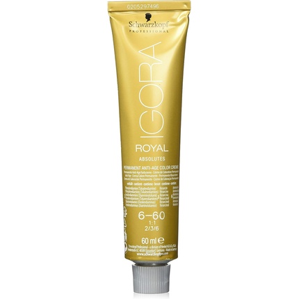 

Igora Royal Absolutes Permanent Anti-Age Color Creme 60 мл 6-60 Темно-русый шоколадный натуральный, Schwarzkopf