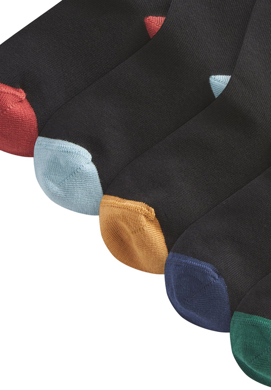 Носки 10 PACK Next, цвет black with contrast heel and toe cotton mesh gel anti drying heel socks breathable and sweat absorbent heel protection moisturizing heel short socks