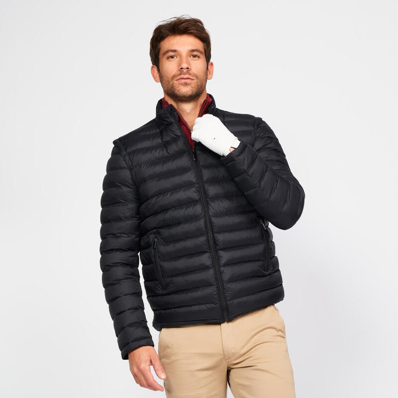 Мужская стеганая куртка для гольфа - CW900 Heatflex черная INESIS, цвет schwarz