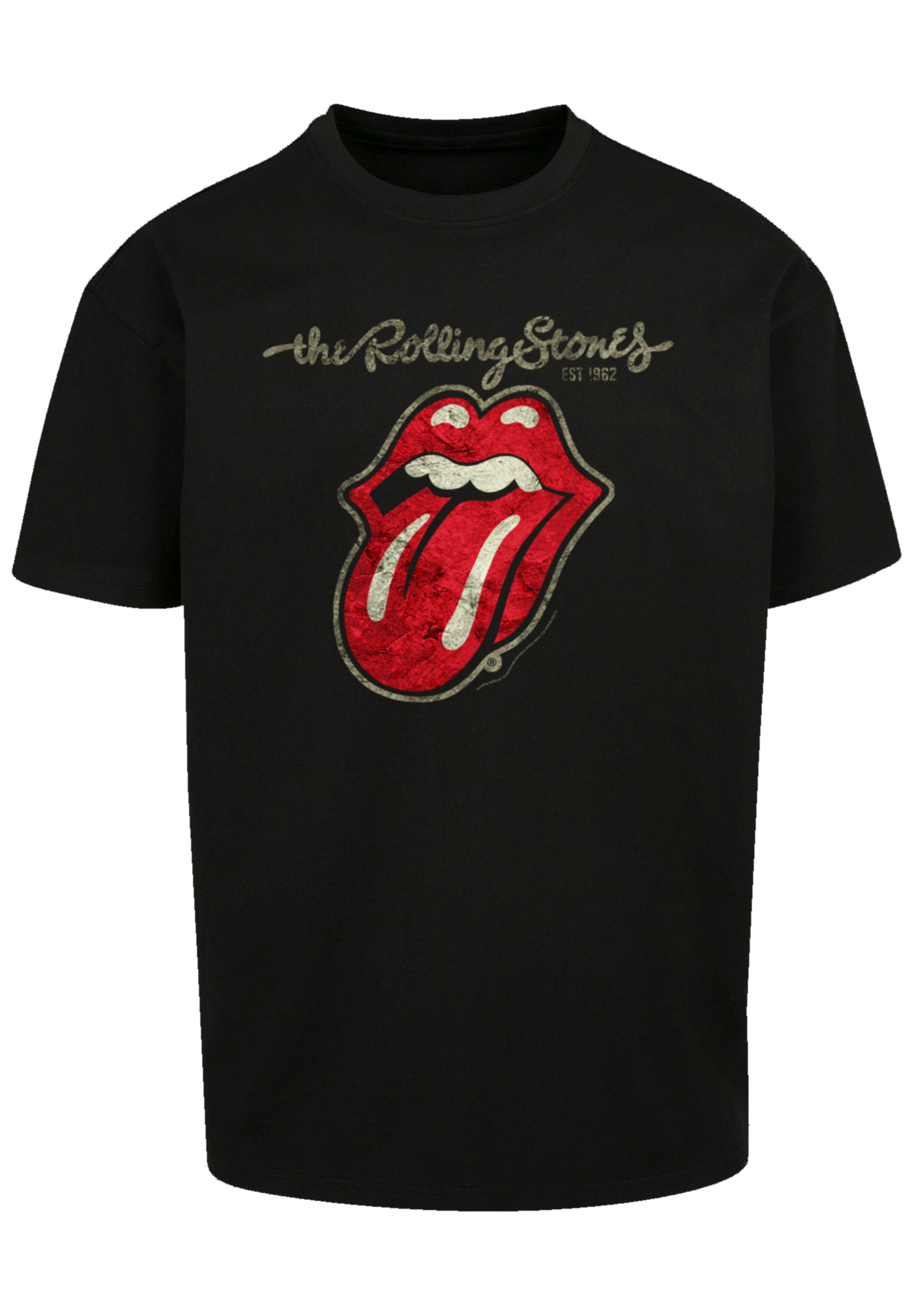 

Футболка F4NT4STIC The Rolling Stones Plastered Tongue Washed, черный