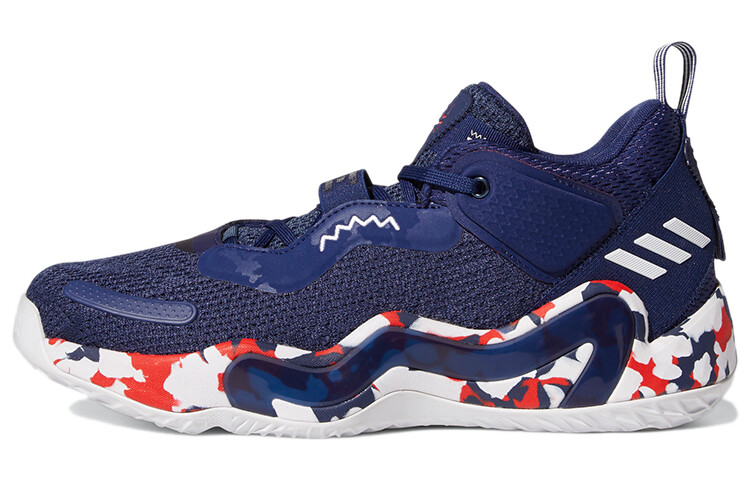 

Мужской Adidas DON Issue #3 Баскетбольные кроссовки Team Navy /Vivid Red/Cloud White