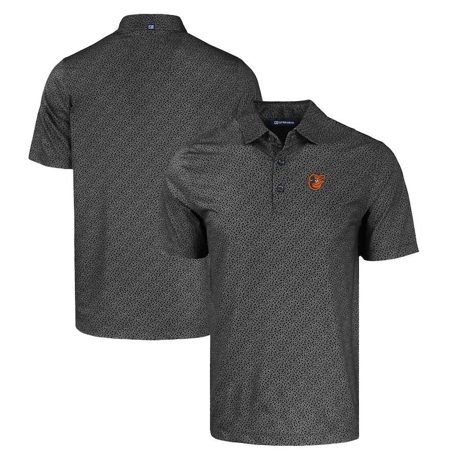 

Поло с коротким рукавом Cutter & Buck Baltimore Orioles, черный