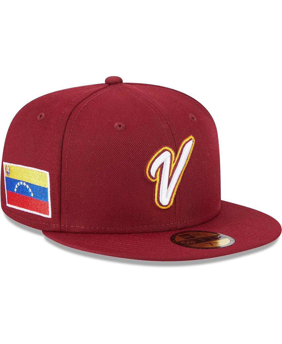 

Мужская красная бейсболка Венесуэлы 2023 World Baseball Classic 59FIFTY приталенная кепка New Era