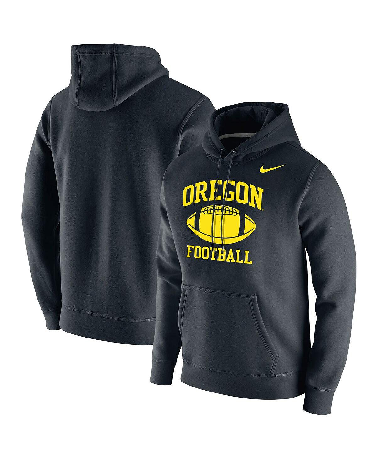 

Мужской черный флисовый пуловер с капюшоном Oregon Ducks Retro Football Club Nike