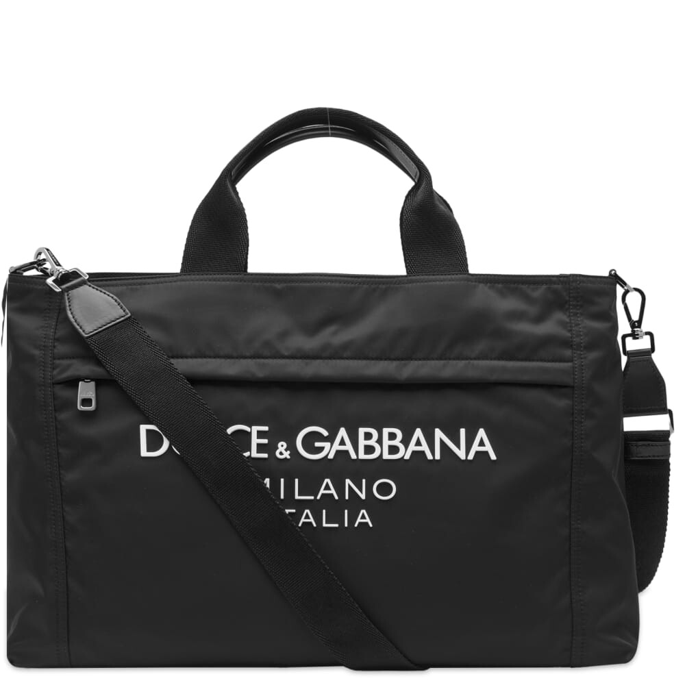 

Нейлоновая дорожная сумка с логотипом Dolce & Gabbana, черный