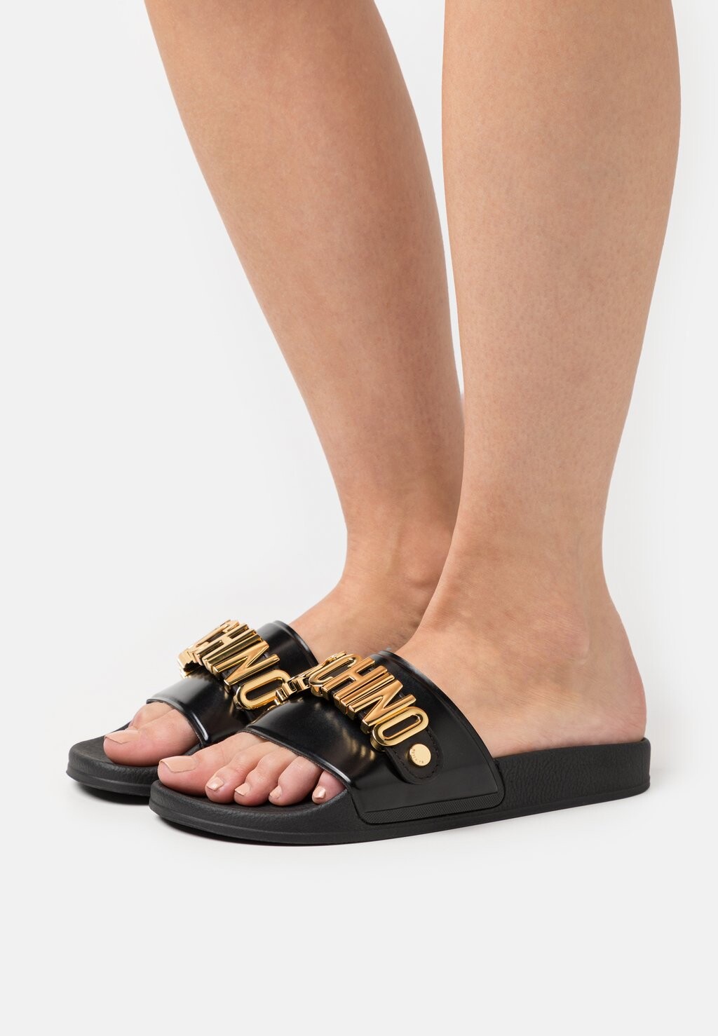 

Шлепанцы MOSCHINO, черный