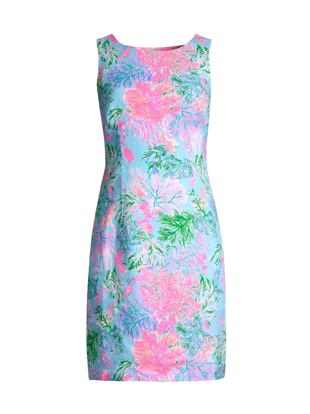 

Льняное платье прямого кроя Maurina Lilly Pulitzer, разноцветный