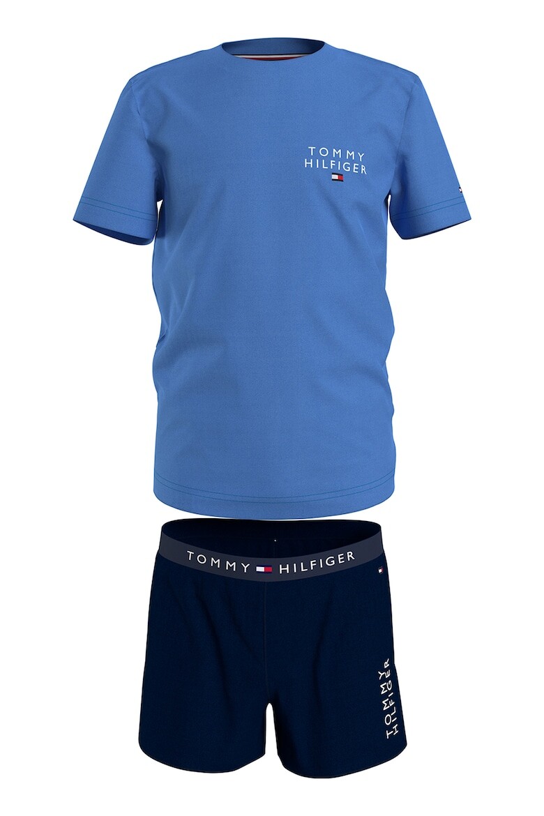 

Короткая пижама с логотипом Tommy Hilfiger, синий