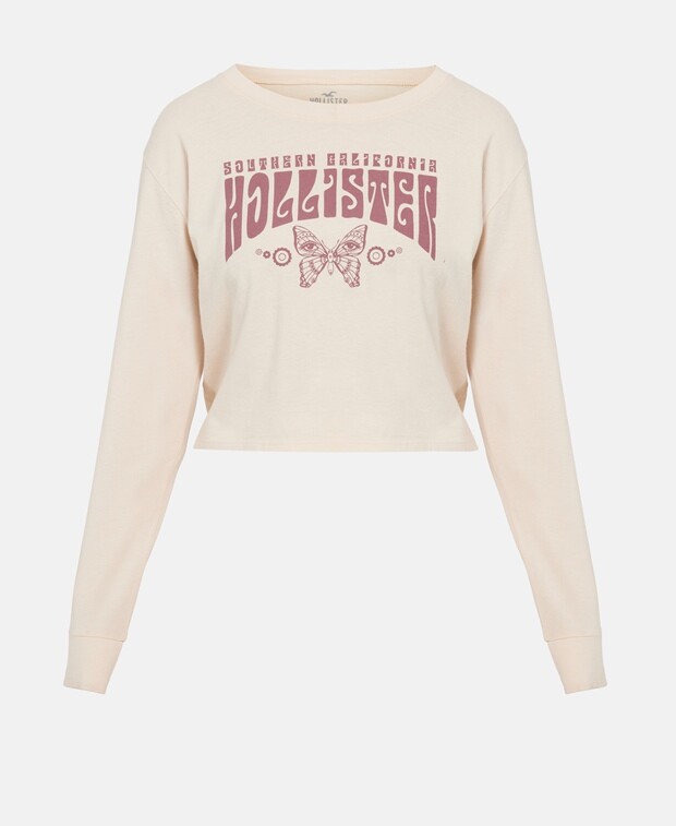 

Топ с длинными рукавами Hollister