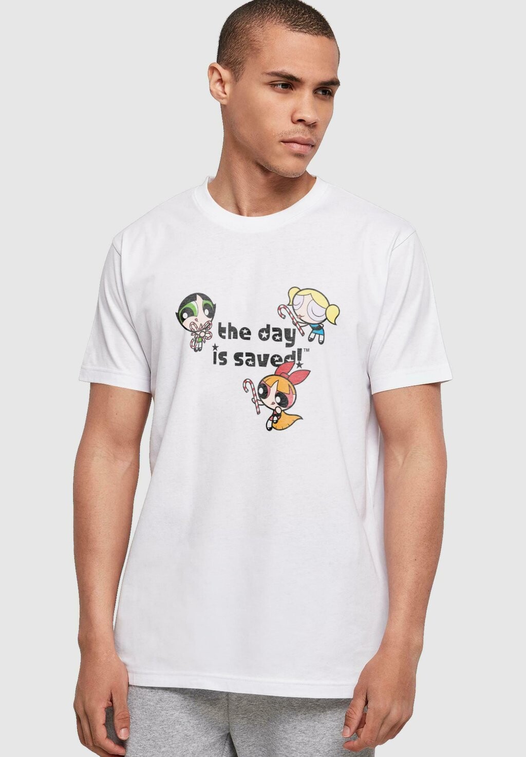 

Футболка с принтом The Powerpuff Girls The Day Is Saves ABSOLUTE CULT, белый