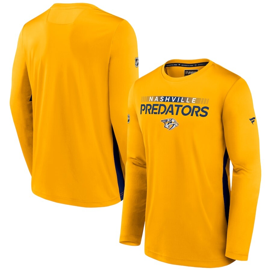 

Футболка с длинным рукавом Fanatics Branded Nashville Predators, золотой