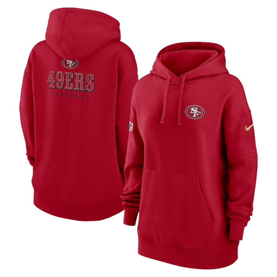 

Пуловер с капюшоном Nike San Francisco 49Ers, алый