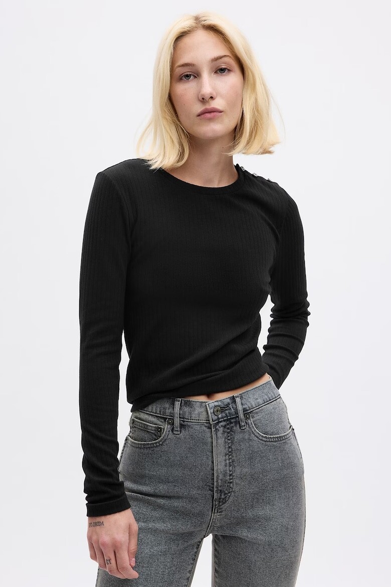 

Свитер тонкой вязки с модалом Gap, черный