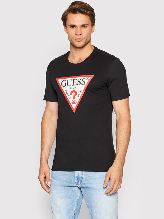 

Футболка узкого кроя Guess, черный