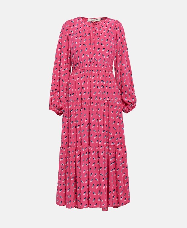 

Длинное платье Diane von Furstenberg, розовый