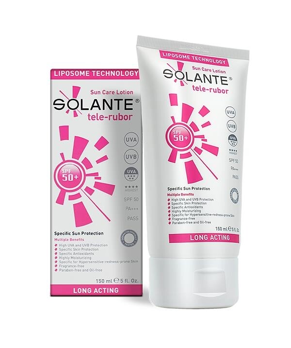 

Solante Tele-Rubor Sun Care Lotion Spf 50+ 150 мл Солнцезащитный лосьон против покраснений