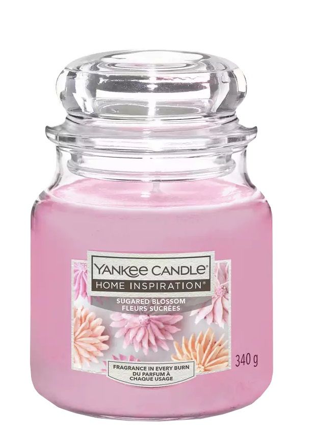 Ароматическая Свеча Yankee Candle Home Inspiration Sugared Blossom, 340 гр