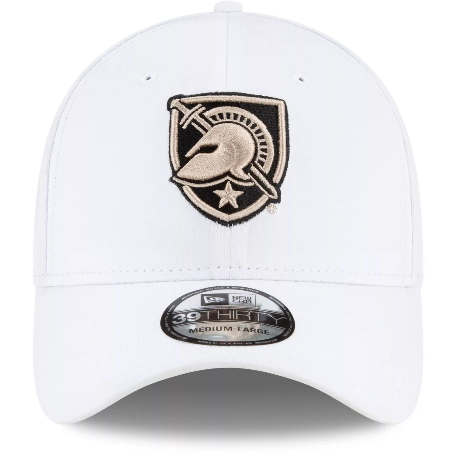 

Мужская гибкая шляпа New Era White Army Black Knights Campus Preferred 39THIRTY