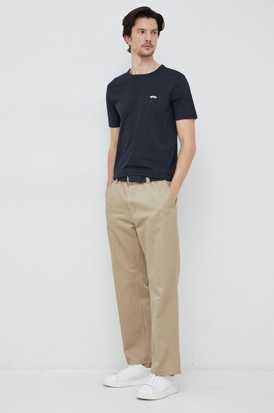 

Футболка ATHLEISURE из хлопка Boss, темно-синий